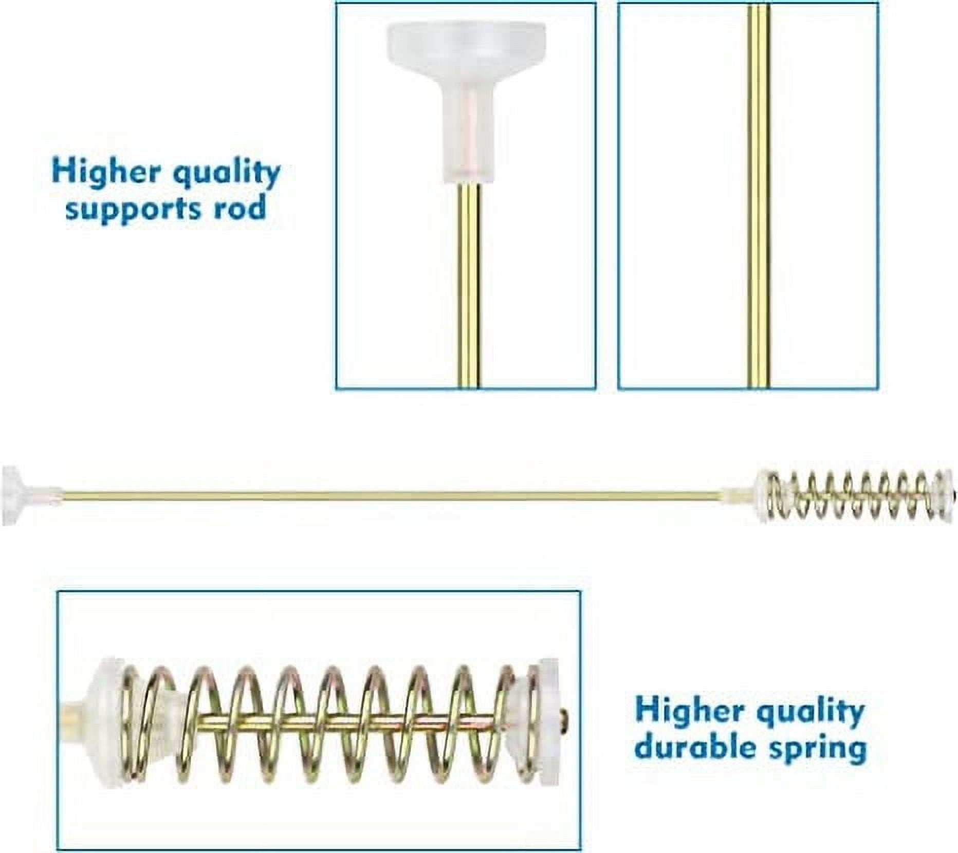 Upgrade 4 Pieces DC97-16350E Washer Damper Suspension Support Rods Compatible for Samsung Washer Replacement Part DC97-05280K DC97-16350J DC97-05280W PS4276369 3282690