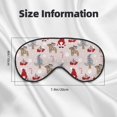 thumbnail image 4 of Uemuo Cartoon Santa and Reindeer Pattern Sleep Eye Mask - Light Blocking Sleep Mask Blocking Out Light Perfectly, Soft and Comfortable Night Eye Mask, Eye Blinder, 4 of 7