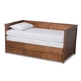 thumbnail image 4 of Baxton Studio Wood Expandable Twin Size to King Size Daybed with Storage Drawers, 4 of 9