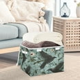 thumbnail image 3 of Yayeee Collapsible Cube Storage Bin with Lid Fabric Closet Decorative Basket with Handles, Mystic Crows Pattern, 3 of 7
