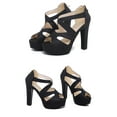 thumbnail image 3 of YOWMNS Women's Comfortable Platform Sandals | Casual Crisscross Strappy Design Sandal, 3 of 5