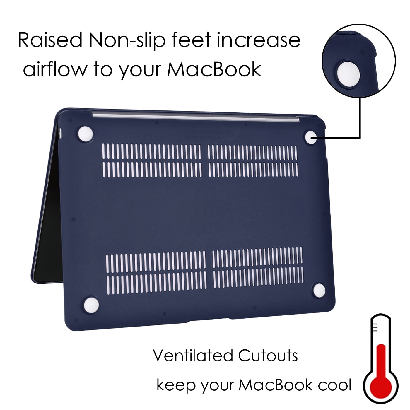 For New MacBook Air 13 Case A1932 2018 Touch ID Retina Keyboard Cover Skin Film