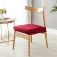 thumbnail image 2 of Stretch Dining Chair Seat Covers for Dining Room Removable Anti-Dust Chair Seat Protector Slipcovers, 2 of 5