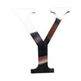 thumbnail image 1 of 2Pcs Letter Ornament Waterproof Removable Silver-plated 3D Mirror Surface Acrylic Decal for Wedding, 1 of 9