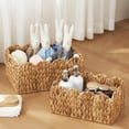 thumbnail image 3 of Cesta FairyHaus de almacenamiento de mimbre, 2 unidades, color natural, 38 x 28 x 18 y 33 x 23 x 17 cm, 3 of 9