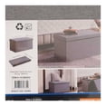 thumbnail image 4 of Ottoman Mainstays Plegable con Almacenamiento Color Gris, 4 of 4