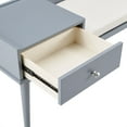 thumbnail image 5 of Chelsea Lane Ethan Wood Bench with 1 Drawer, Frost Gray, 5 of 7