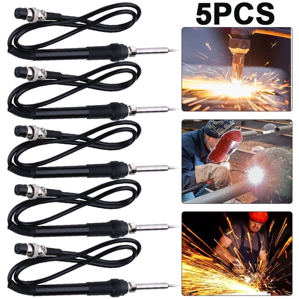 5 Uds 936 Soldadura Eléctrica Estación Hierro 5pin Pistola Caliente 50W 24V