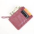 thumbnail image 4 of Women Simple Wallet Leather Keychain Small Card Bag Purse Holder (Beige), 4 of 7