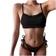 thumbnail image 1 of Traje de baño bikini OAVQHLG3B Store para mujer Encaje Sólido con Vendaje, 1 of 4