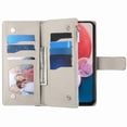 thumbnail image 4 of Funda cartera GANGXUN para Samsung Galaxy A13 4G/5G , cuero PU con tarjetero, cremallera, correa de mano, soporte y protección 1057°, 4 of 6