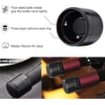 thumbnail image 2 of 2-Pack Wine Bottle Stopper With Twist Lock - Leak-Proof and Reusable (Black), 2 of 5