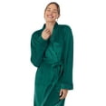 thumbnail image 4 of Aria Women's Stretch Velour Long Sleeve Wrap Sleepwear Robe with Pockets, Sizes XS-5X, 4 of 5