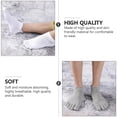 thumbnail image 2 of WORGEOUS 4 pares de calcetines cortos de cinco dedos para hombres Calcetines con punta dividida simples Calcetines de color liso, 2 of 9