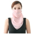 thumbnail image 3 of Mask 2 Pack Women Sun Mask Chiffon Neck Gaiter Sun Proof Face Mask Outdoors Face Mask, 3 of 3