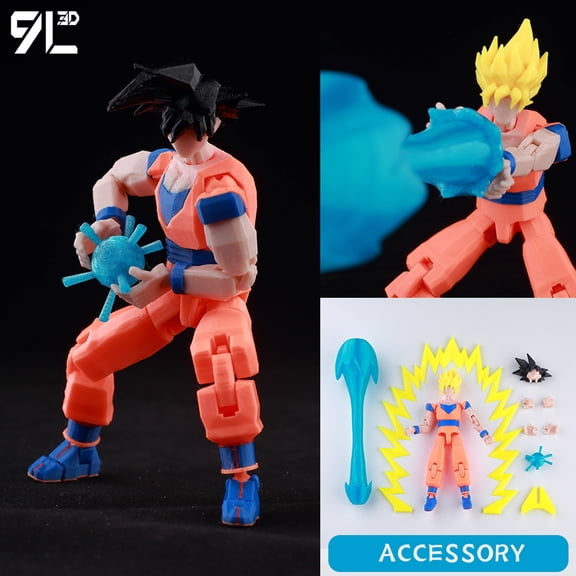 9L3D Titan 13 Assembly Completed 3D Print Goku Dummy 13 Lucky Robo Action Figures Set Ball 2026 Multi-Jointed Anime Doll Dragon