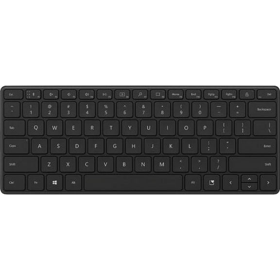 Microsoft Designer Compact Keyboard - Matte Black. Standalone Wireless Bluetooth Keyboard. Compatible with Bluetooth Enabled PCs/Mac