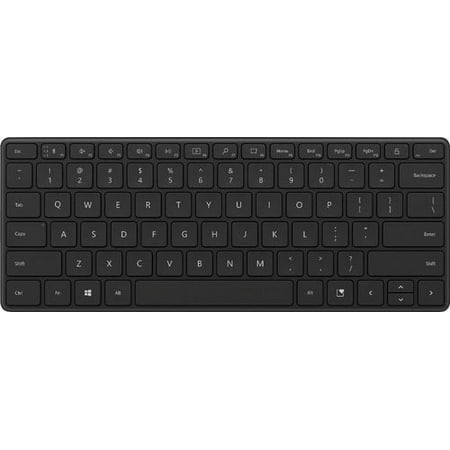 UPC: 0889842668223 | Microsoft Designer Compact Keyboard – Matte Black. Standalone Wireless Bluetooth Keyboard. Compatible with Bluetooth Enabled PCs/Mac