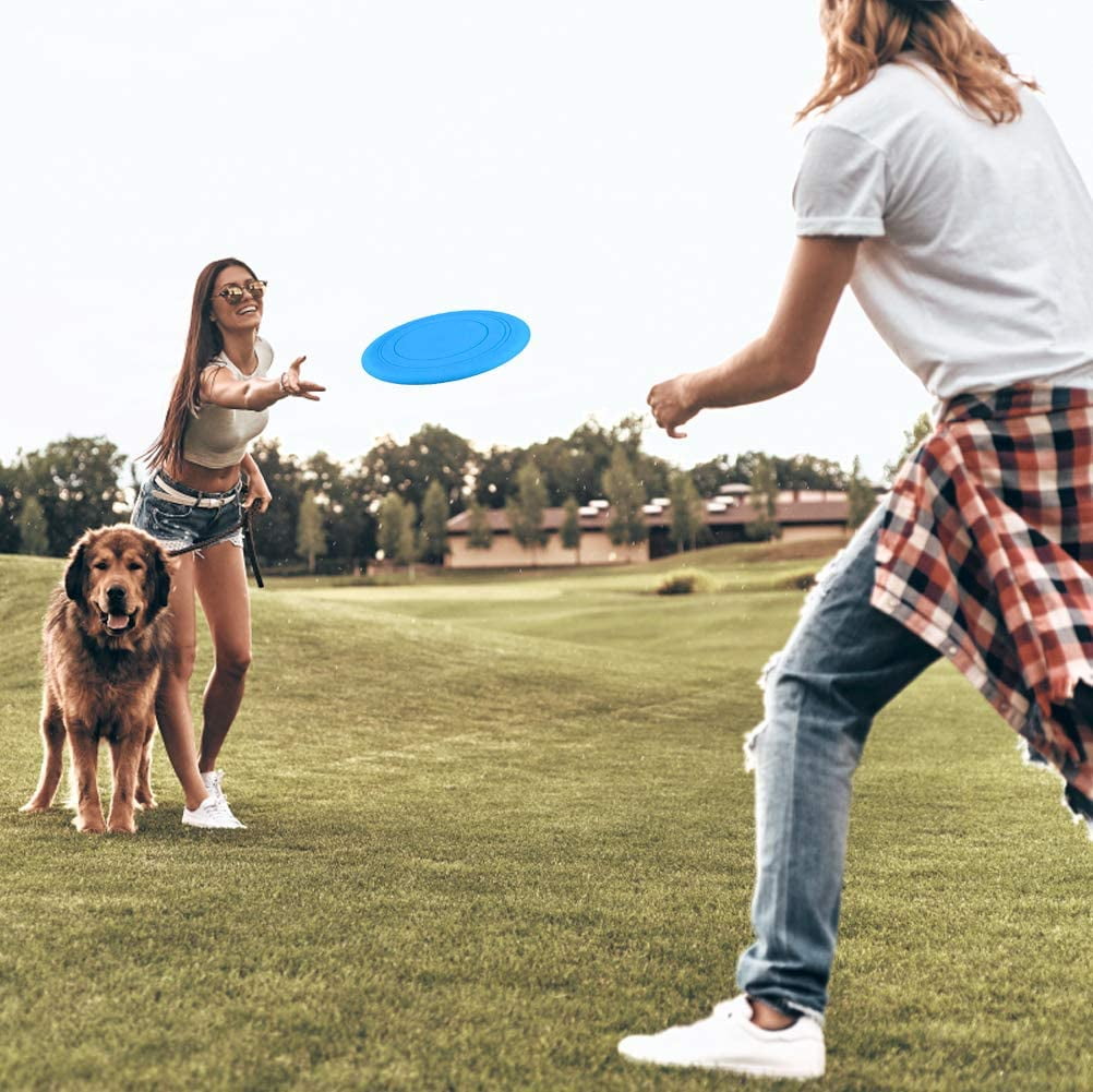 Frisbee Flying Disc Nicht rutschen Soft Silikon Spielzeug Eltern Kind Zeit Outdoor Sport 2 Stück 