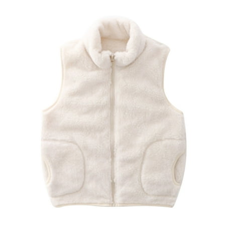 

Winter Savings Clearance! Dezsed Vest For Kids Boys Toddler Kids Baby Boys Girls Waistcoat Fashion Cute Solid Color Windproof Pocket Keep Warm Vests Children Coat With Zipper 1-7Years