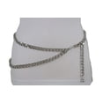 thumbnail image 5 of Hot Women Belt Silver Metal Chain Links Hip Waist New Elegant Dressy Fashion Accessories, 5 of 6