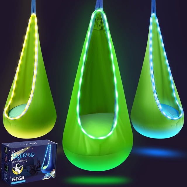 Columpio para Niños Pod LFSMVT con Luces LED y Almohada Inflable