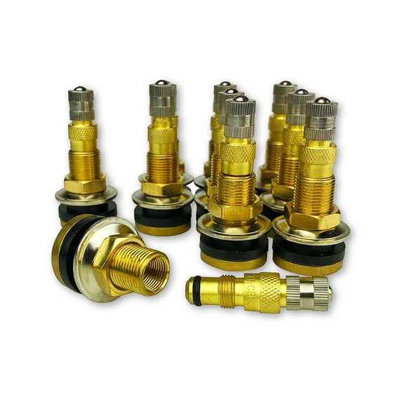 Pack of 10 TR618A Air/Liquid Valve Stems for Industrial Agricultural Wheels by TYK Industries