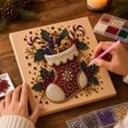 thumbnail image 5 of Christmas Pearl Bead Art Kit,Xmas Theme Bead Art DIY Craft Set for Festive Wall Decor Crafting Handmade Holiday Gift, 5 of 7
