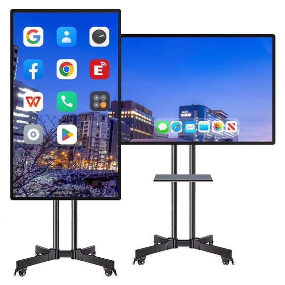 OH Smart Board 49inch Pro Reverse Control IR Touch 360° Rotatable 2K Monitor Wireless 4G/WiFi Connectivity for Digital Signage, Classrooms & Conferences