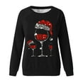 thumbnail image 2 of Uootdi Plus Size Christmas Womens Long Sleeve Sweatshirt Funny Xmas Tree Santa Reindeer Snowman Gift 3D Print Graphic Sweatshir ts, 2 of 6