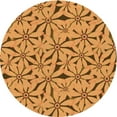 thumbnail image 1 of Ahgly Company Machine Washable Indoor Round Transitional Mahogany Brown Area Rugs, 7' Round, 1 of 7