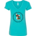 thumbnail image 3 of Inktastic Long Haired Chihuahua Dog Women's V-Neck T-Shirt, 3 of 5