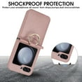 thumbnail image 6 of TECH CIRCLE for Motorola Razr 40/Moto Razr 2023 Case with Card Slot Ring Holder,Premium PU Leather Back Cover All-Round Protection Protective Phone Case for Motorola Razr 40/Moto Razr 2023,Rosegold, 6 of 7