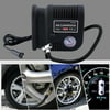 Black Portable Car Air Compressor Pump Tire 12V And 3 Adapter Electric Tyre Inflator