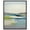 Black Frame, variant on Still Ocean Canvas Print Coastal Wall Decor by Notoriart, Silver Frame, 16 x 20