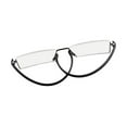thumbnail image 2 of Mens Gold Half Rimless Reading Glasses +2.50 Blue Light Blocking tr90 Flexible Presbyopic Glasses Half Frameless Rectangle Readers with case, 2 of 5