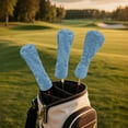 thumbnail image 5 of Yuyamidu Blue Golf Ball Golf Club Head Covers for Driver, Fairway Woods Hybrid PU Leather Golf Head Covers Driver Headcover, Fairway Wood Head Cover, Hybrid Head Cover, 5 of 8