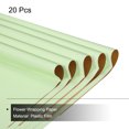thumbnail image 3 of Unique Bargains Double Sided Color Flower Wrapping Paper Light Green+Gold 22.8'x22.8' Waterproof 20 Pack, 3 of 5