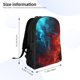 thumbnail image 4 of Easygdp Red And Blue Fire Mochila Versátil y Elegante: Comodidad, Almacenaje y Durabilidad para la Universidad, Trabajo, Viajes y Uso Diario, 4 of 8