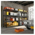 40" W Garage Shelving 2240 LBS Storage Shelves Heavy Duty Shelving 4