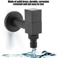 thumbnail image 2 of Robinet d'Eau Froide Poignée Carrée en Cuivre pour Machine à Laver Évier Robinet Mural pour Salle de Bain Cuisine (File G1/2), 2 of 5