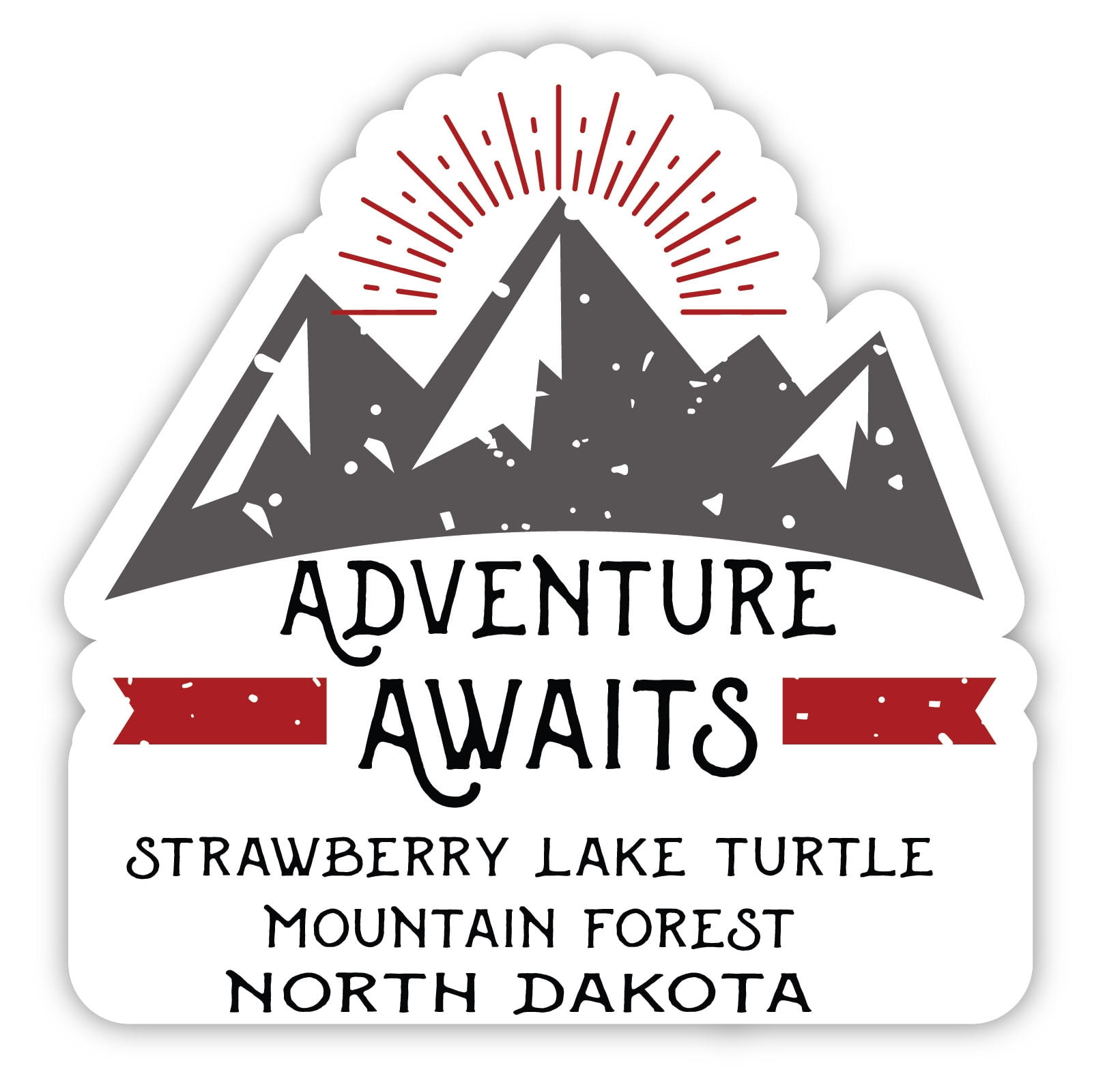 Vinyl Sticker Waterproof Decal Forest Mountains Adventure
