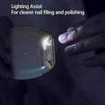 thumbnail image 5 of Universal Automatic Fingernail Grinder for Adults, Portable Electric Nail Clipper with LED Light & 3 Speeds, 360° Silent Auto Fingernail Cutter and Polishing Trimmer for Grooming Home (2pcs)Z, 5 of 7