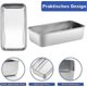 thumbnail image 3 of Loaf Pan, Set Of 2, Stainless Steel Bread Baking Mold, Rectangular Cake Pan Gift, 3 of 5