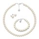 thumbnail image 1 of Set Collar Aretes de Poste Pulsera Zvezda Plata 0.925 Mujer crema Unitalla, 1 of 4