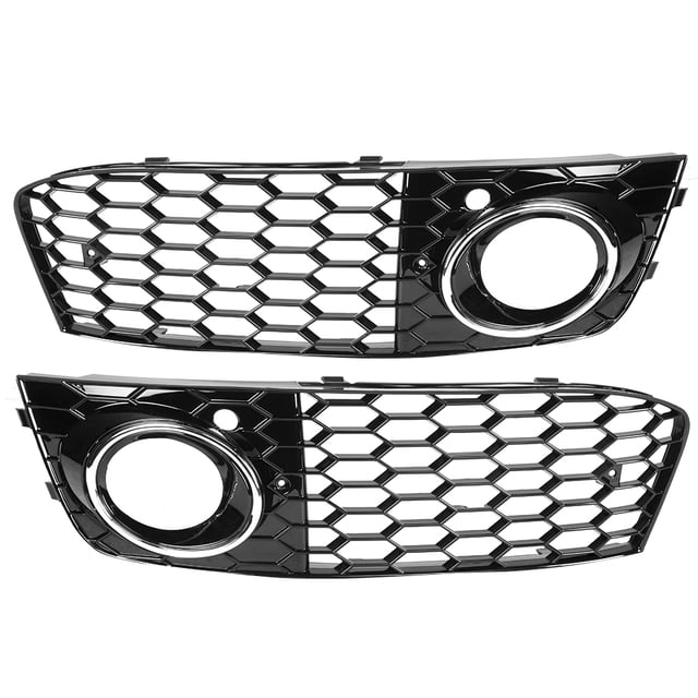 Rejilla de malla para marco de lámpara de luz antiniebla compatible con Audi A4 B8 2009-2011 (galvanizada)