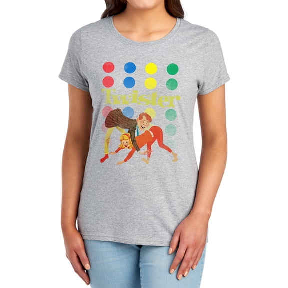 Twister Old School Twister Women's T Shirt, Athletic Heather, Small