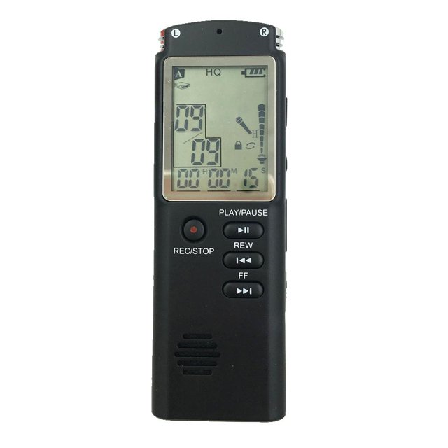 Mini USB profesional de pantalla grande, dictáfono, audio digital, grabadora de voz, reloj con reproductor de MP3 WAV kearding DZ3394-01B