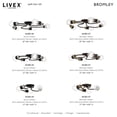 thumbnail image 3 of 46383-07 Livex Lighting Bromley - 3 Light Flush Mount In Transitional Style-4.63 Inches Tall and 13 Inches Wide-Bronze/Antique Brass Finish, 3 of 8