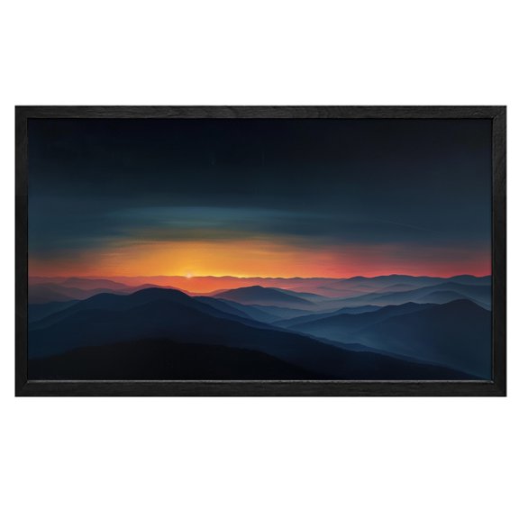 Mountain Wall Art Canvas Wall Art Sunset Mountains Canvas art Framed wall art Painting For Livingroom Decor Office Bedroom Decoration